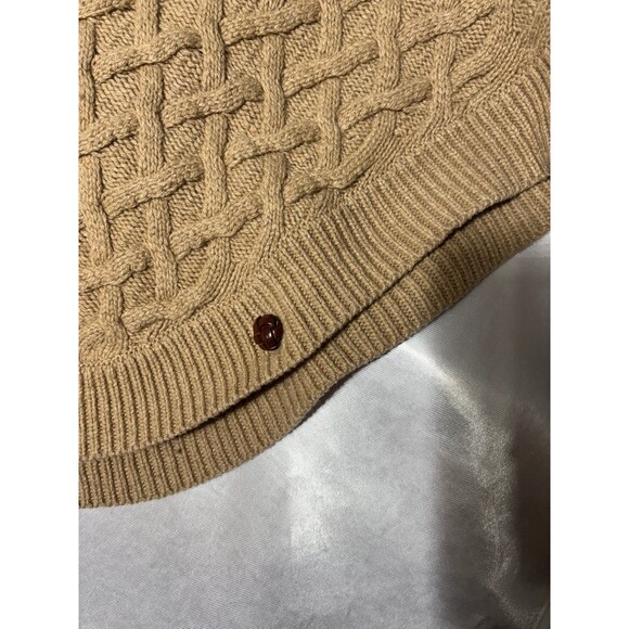 NWOT Massimo Dutti cable knit Poncho S - Picture 4 of 11